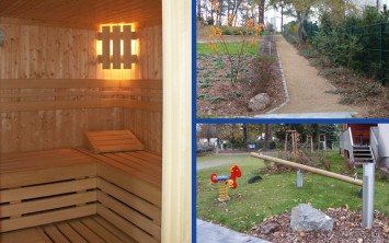 Sauna | Strandzugang | Spielplatz